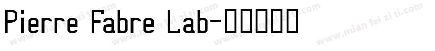 Pierre Fabre Lab字体转换